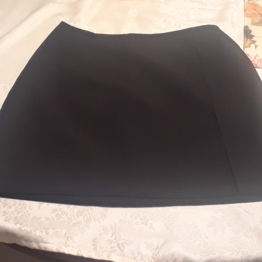 Black mini skirt